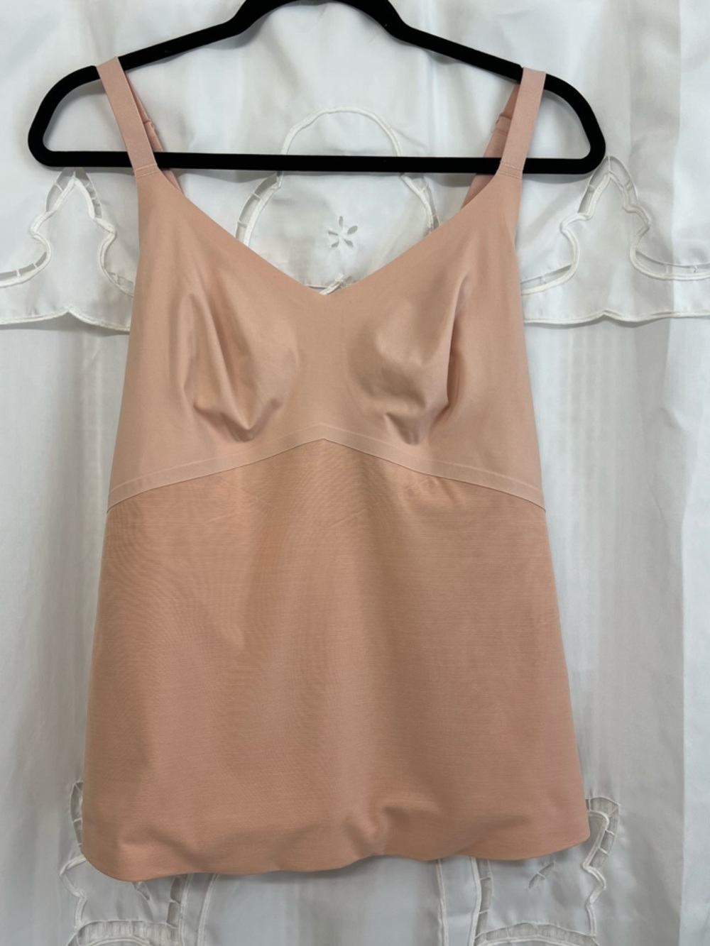 Honeylove LiftWear Cami Shapewear Tank Nude Blush Sculpting Built-In Bra XL